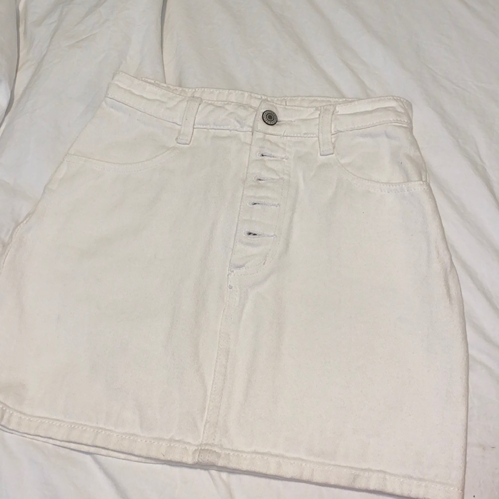 White denim brandy Melville skirt size small